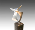 Embrace1 De Omhelzing1 RVS tuinbeeld