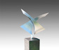 Embrace1 De Omhelzing1 RVS tuinbeeld sculpture