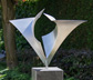 Embrace1, De Omhelzing1, RVS tuinbeeld, sculpure